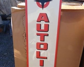 VERTICAL EMB. AUTOLITE SIGN
