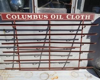 COLUMBUS OIL CLOTH RACK