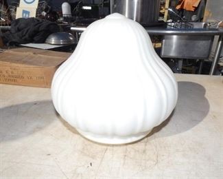 EARLY MILK GLASS SHADES