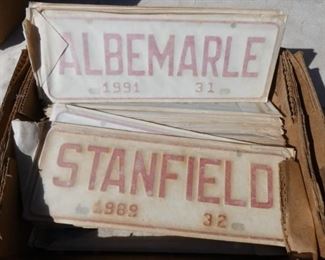 ALBEMARLE/STANFIELD CITY TAGS
