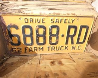 NUMEROUS FARM TRUCK TAGS