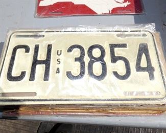 VARIOUS UNUSAUL LIC. TAGS