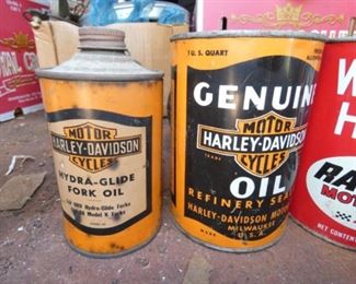 RARE HARLEY DAVIDSON CANS