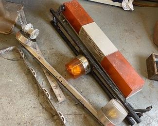 Vintage towing and warning lights