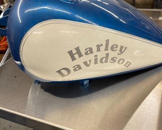 Harley tank with one matching Fender