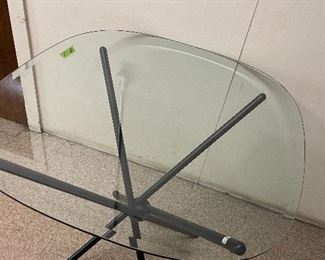 Mid modern looking glass table