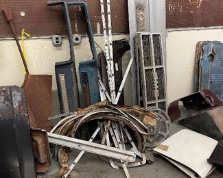 1973 to 1987 various Chevy C 10 and GMC parts and tailgate