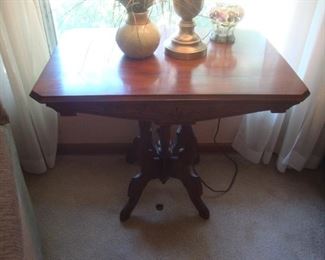 Antique walnut Eastlake table
