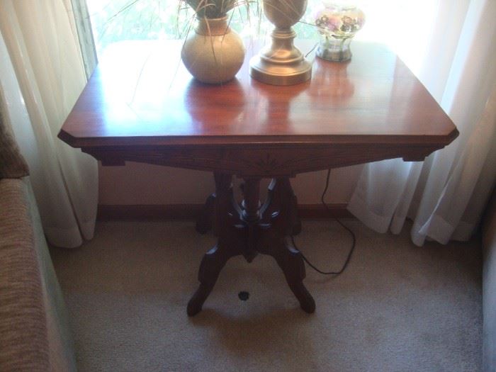 Antique walnut Eastlake table