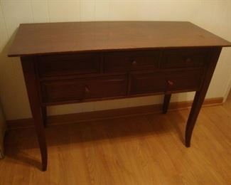 Walnut sideboard with maple dovetailed drawers
