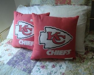 KC Chiefs pillows