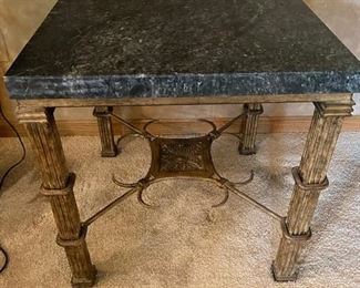 Marble top end table