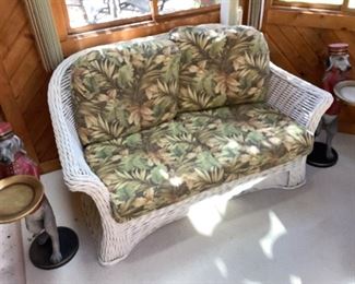 wicker sofa