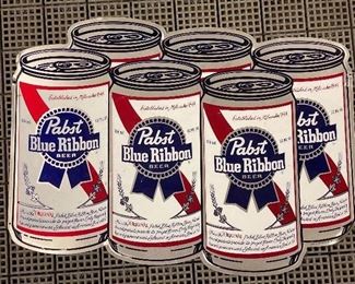 Pabst Blue Ribbon Metal Sign measuring 16" x 22.5" and in good condition. Reproduction