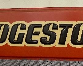 Large Molded Plastic Bridgestone Sign. Impressive size at 12' x 3'
