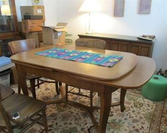 Small Dining Table with draw leaves - small space living
