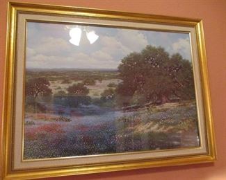 Print, Texas Bluebonets, W A Slaughter
