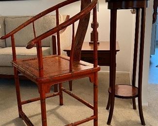 PAIR OF CHINESE STYLE EMPEROR CHAIRS