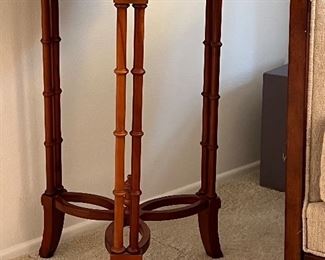 FAUX BAMBOO OCCASSIONAL TABLE