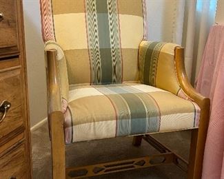 ONE OF SEVERAL CHINESE INFLUENCED CHAIRS