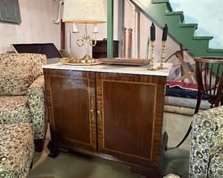 BEAUTIFUL MARBLE TOP CONSOLE