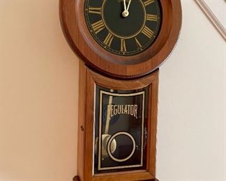 Wooden Cornwall Regulator Pendulum Chime Wall Clock
Lot #: 46