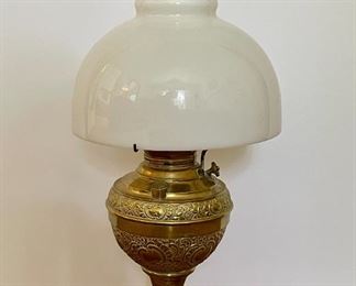 Brass Lamp With Off White Glass Shade
Lot #: 17