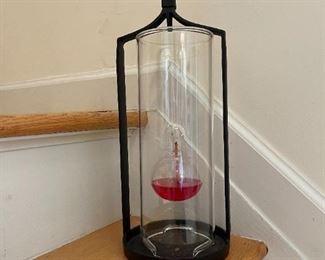 Black Metal And Glass Oil Candle Lantern
Lot #: 63