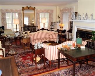 Formal living room with quality furnishings