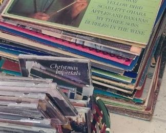 Tons of records and cds 
