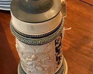 Antique German stein...we have a large collection of steins