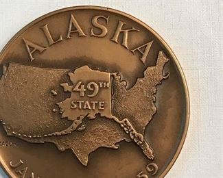 Alaska statehood commemorative medallion