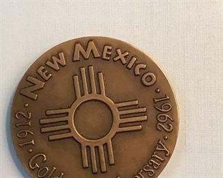 New Mexico golden anniversary celebration medallion