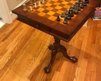 Great chess table with drawer