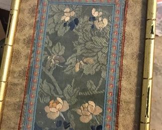 Another framed silk hanging