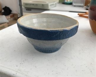 Antique salt glaze bowl