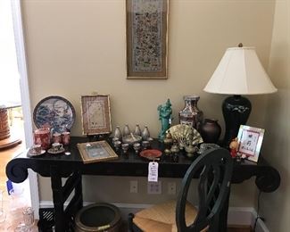 Asian items in the great room