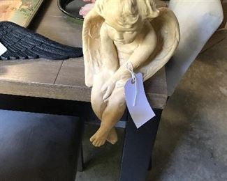 Sitting garden angel