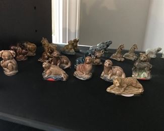 Lots of glazed miniature animals…about half are Wade