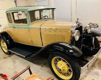 1930 Ford Model A. Best offer with reserve. Will be onsite but is not a part of the traditional estate sale. Please contact us with any questions. 