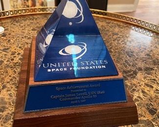 United States Space Foundation award presented to Jim Lovell