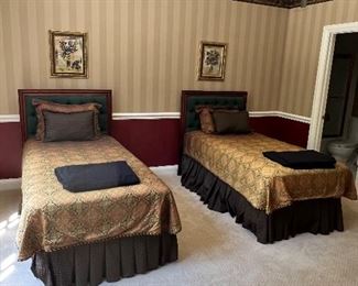 Ralph Lauren style twin beds