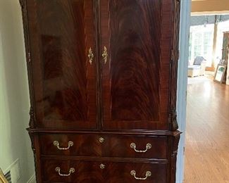 Henredon burl veneer armoire (one piece)