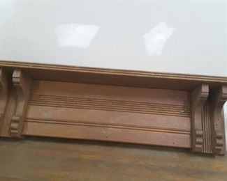 Antique oak mantle