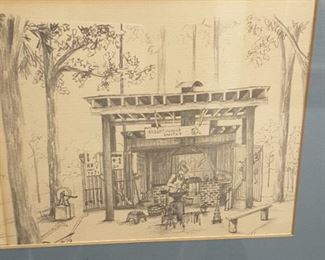 Local artist Lois Theiss,  circa mid 1980's