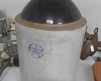 5 gal. blue star jug, excellent condition