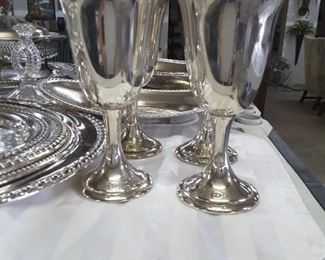 Sterling silver goblets