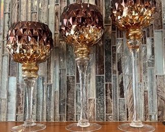 Set/3 Glass Hurricanes