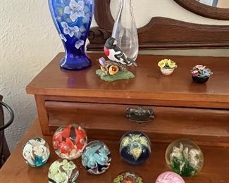 Fenton and St. Clair Paperweights