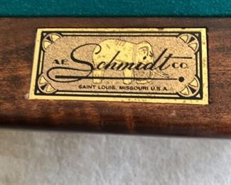 BRAND OF POOL TABLE